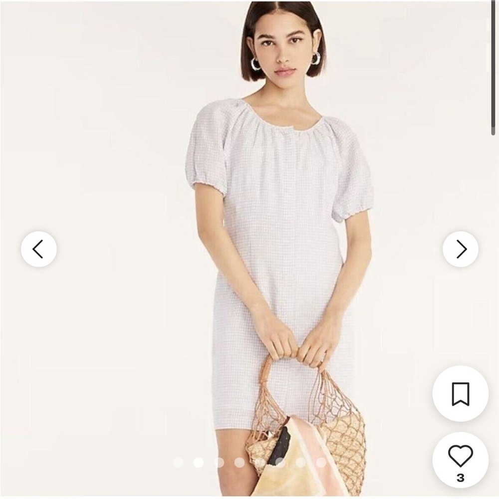 J. Crew Women's Purple and White Dress